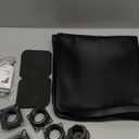 Nefish Mini Fridge Stand with 23.6" x 23.6" x 0.8" Silicone Drip Tray with Raised Edge Mini Refrigerator Stand with Mat Portable Washer and Dryer Pedestal