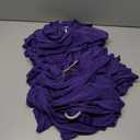 Spandex Purple Chair Sashes 50 Pack, Chair Bands with Buckle Slider for Wedding Party Folding Chairs Decor