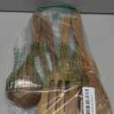 6 Pcs Acacia Wooden Spoons for Cooking, Heat Resistant Wooden Utensils Sets for Non-Stick Multifunctional Smooth Finish Wood Kitchen Spatula Set with Handle for Stir Fry, Soup, Cooking