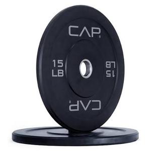 CAP Barbell Rubber Olympic Bumper Plate 15lbs Single