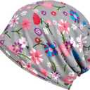 Women's Summer Beanie for Men Hat Boho Hats Adult Dwarf Hats Chemo Cap Cancer Headwear Caps Baggy Skull Sleep Cap Nightcap