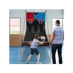 Dual Shot Basketball Arcade Game With 8 Game Modes And 4 Balls-Red