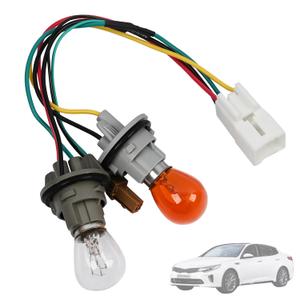 92480-D5000QQK Tail Light Bulb Socket & Wiring Harness Fit for Kia Optima 2016-2020 Rear Tail Lamp Holder and Wiring Harness with 2 Light Bulbs # 92480-D5000