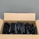 FGB 50 Pack Low Voltage Mounting Bracket, 1 Gang Low Voltage Box Brackets for Single Gang Wall Plate, Telephone Wires, Network Cables, HDMI, Coaxial, Speaker Cables, Black