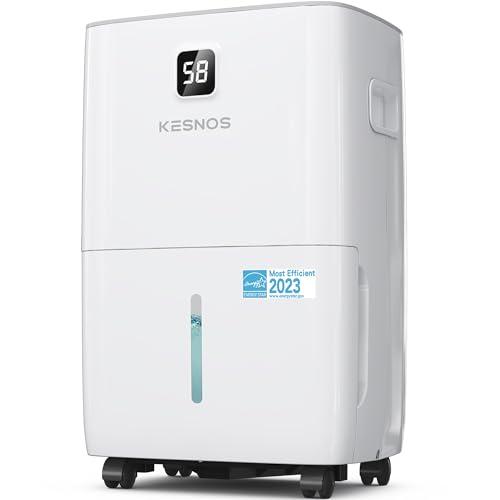Kesnos 80 Pints Energy Star Dehumidifier for Home & Basement with Drain Hose, Front LED Display and 1.06 Gal Water Tank, Ideal for Spaces up to 5,500 Sq. Ft., Featuring Auto Defrost & Timer Function Very Dirty