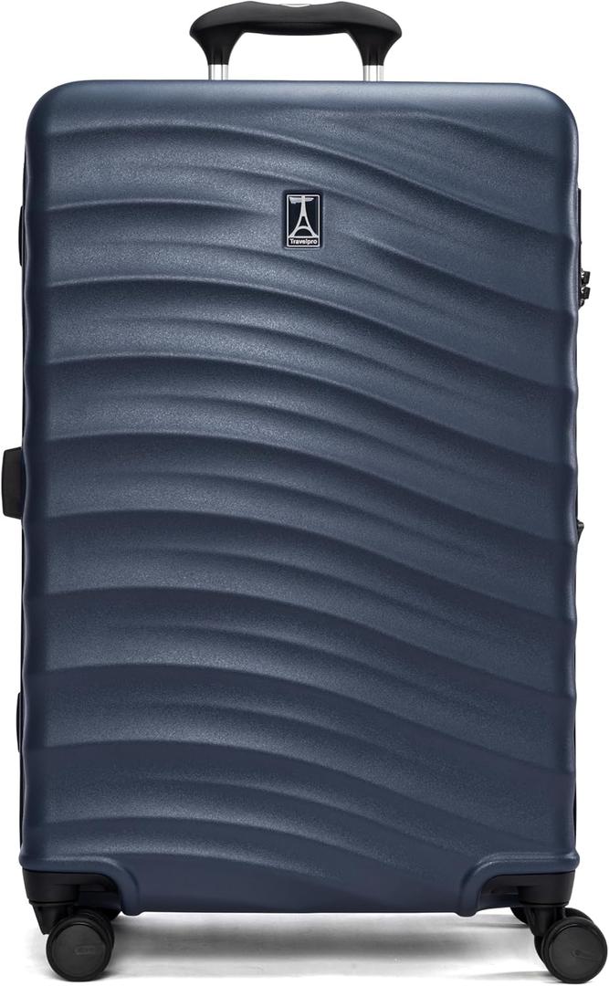 Travelpro Maxlite Air V2 Hardside Expandable Checked Luggage, 8 Spinner Wheels, Lightweight Hard Shell Suitcase, TSA lock, Midnight Blue, Checked Medium 25-Inch