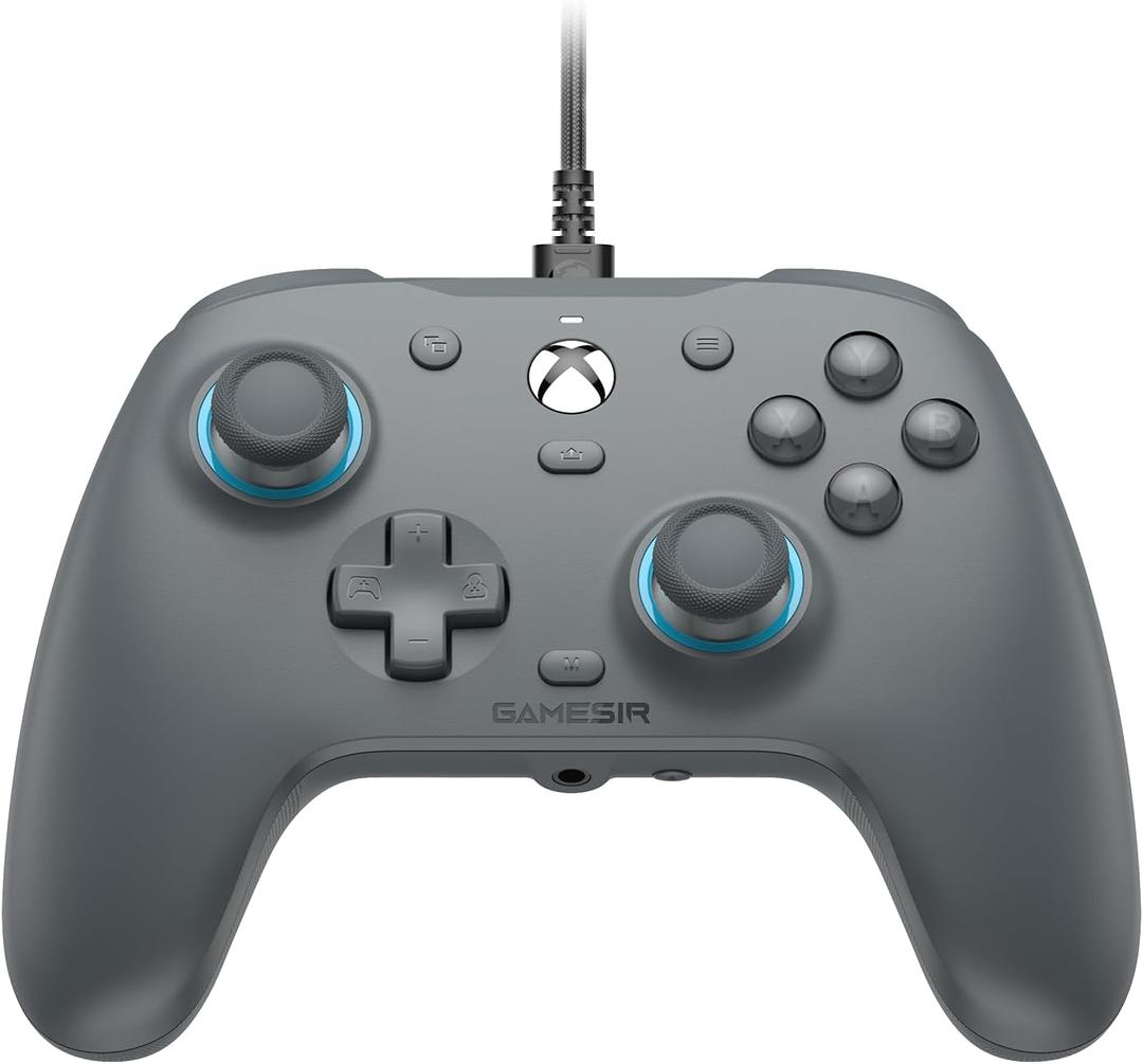GameSir G7 SE Wired Controller for Xbox Series X|S, Xbox One & Windows 10/11, Plug and Play Gaming Gamepad with Hall Effect Joysticks/Hall Trigger, 3.5mm Audio Jack-Gray