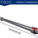 ATXKXE Replacement Wand Quick Release Wand Compatible for Dyson V7 V8 V10 V11 V15 Stick Vacuum Cleaners, Extension Vacuum Replacement Tube, 28.3in, Grey