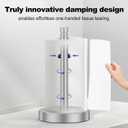 Nickel Paper Towel Holder Countertop,One-Handed Tear, Stainless Steel, Weighted Base Paper Towel Roll Holder Stand,Paper Towel Dispenser for Kitchen Bathroom,Non Slip