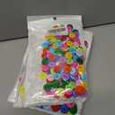 5 x Colorful Sewing Buttons, 15mm Round, 2-Hole, 200 Pack, Mixed Colors Flatback Button (Mixed-color-200pcs)