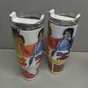 KIROJA 40 Oz Tumbler With Handle And Straw, Stainless Steel Vacuum Insulated Coffee Cup Travel Mug (2 Pack)