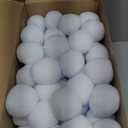 Homiar 50 Pack Snow Toy Balls for Kids Indoor, Artificial Snow Fight Balls Kids Toys, Indoor Snow Fight Ball Set, Soft Snow Fake Balls Party Supplies Parent Child Throwing Game