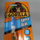 Gorilla Super Glue Tube, 3 Gram, Clear, (Pack of 1)