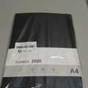 2026 Planner, Large Weekly and Monthly Planners, A4 Faux Leather Daily Calendar 2026 Planner, 12 Month Agenda from Jan. to Dec., Hardcover Habit Tracker Journal(Black)