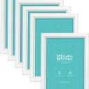 LaVie Home 4x6 Picture Frames (6 Pack, White) Simple Designed Photo Frame with High Definition Glass for Wall Mount & Table Top Display, Set of 6 Classic Collection