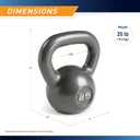 Marcy Hammertone Kettle Bells - 25 lb. HKB Workout Weights