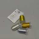 New brothread 4pcs (2 Gold+2 Silver Colors) Metallic Embroidery Machine Thread Kit 500M (550Y) Each Spool for Computerized Embroidery and Decorative Sewing