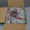 Giegxin 12 Pcs Vintage Small Christmas Wreath for Cabinet Mini Kitchen Wreath with Red Berry Realistic Norfolk Farmhouse Decoration for Xmas Window Indoor Chair Fireplace Porch Candle Decor (No Bows)