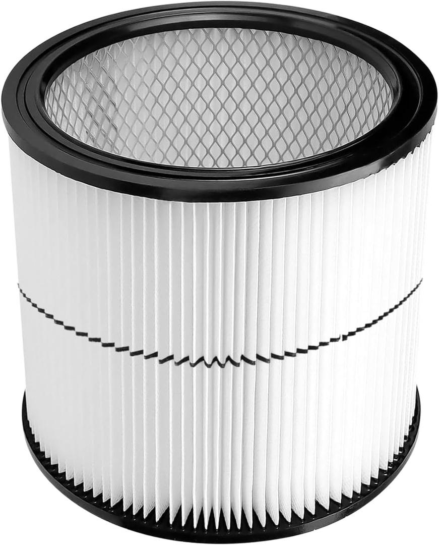 A FABLE 17884 Vacuum Cartridge Filter Compatible with Craftsman 9-17884 17935 17937 17920 shopvac Replacement Part Fit 6 Gallon and Larger Wet Dry Vacs (17884 1pack)