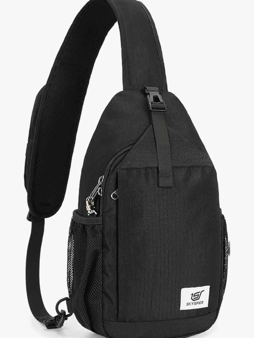 SKYSPER Sling Bag RFID Cross Body Bag Recycled Crossbody Backpack Travel Daypack