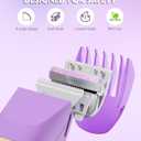 Bikini Trimmer for Women - Painless Electric Razors-Cordless Body Shaver for Trip,Replaceable Lady Facial Razor, IPX7 Waterproof&Easy Cleaning, Ceramic Blade, USB Charge Purple