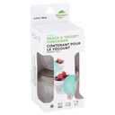 Culinary Elements 2-Pack Snack Yogurt Container, Pack Of 3 Green and Grey