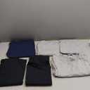 Hanes Packs, Stay-Tucked Soft Cotton, Best Undershirts for Men, White/Black/Asstd Multipacks (3X-Large, Black/Grey/Blue Assorted - 6 Pack)