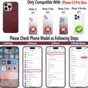GUERNICA for iPhone 15 Pro Max Wallet Case with RFID Blocking Card Holder for Women Men, Kickstand Shockproof Phone Case for iPhone 15 Pro Max(6.7"),Wine Red