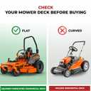Zero Turn Mower Chute Blocker Fits Advanced Chute System ACS6000ULS Part Number 088600300 John Deere Exmark Gravely Toro Kubota Includes Grass Flap with Open Close Control Rustproof Steel