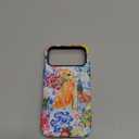 for iPhone 17 Pro Max Case,Hybrid 2-Layer Hard Shell + Silicone Protective Case -Resistant Shockproof- Ally's Dog's Cute College Summer Flower Collage