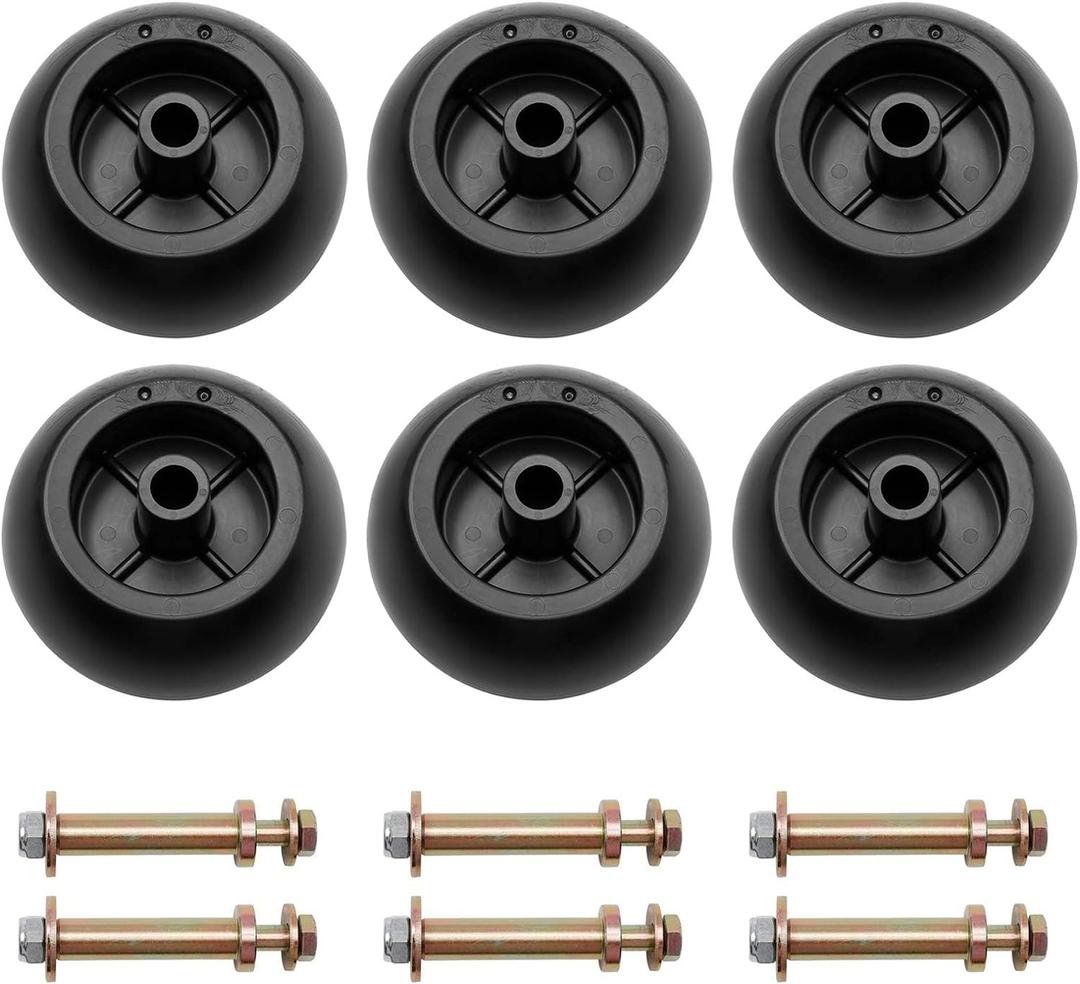 Mower Anti Scalp Deck Wheel Kit Set of 6 Compatible with Bad Boy 022-5234-98 Exmark 103-4051 103-7263 & Many Bore 5/8" Wheel Size (6 PCS)