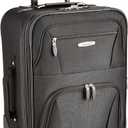 Rockland Pasadena Expandable Spinner Carry-on 19", Black
