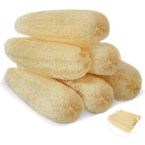 11.8 inches Natural Loofah Sponges Pack of 6, for Kitchen Dishes Body Scrubber
