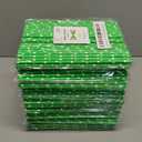 Paper Straws, 7.9 x 0.236 in, 200 Count, Food Grade, Biodegradable (100, Green) Pack of 9
