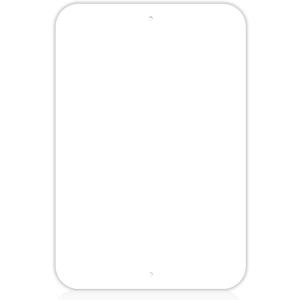 White Blank Metal Sign for Outdoor Indoor,18 x 12 Inches Rust Free Aluminum (Non-Reflective Aluminum without border)