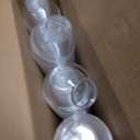 TOFLEN 200ct 2 oz Mini Plastic Dessert Cups, Clear Reusable Tiny Small Party Serving Bowls for Appetizers, Dips, Desserts, Mini Round Hors D'oeuvres Plates