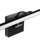 JO.KO 23.6 Inch LED Picture Lights for Wall Hardwired, Poster Art Gallery Light 10-100% Dimmable, 3000k Warm White Black Wall Sconces 14W CRI90 for Gallery Artwork, Paintings and Bathroom