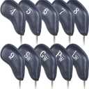 Craftsman Golf Magnetic Iron Headcovers Protective Cover with Large No. Customize Name