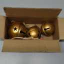 Christmas Jingle Bells Vintage Gold Brass Bells with Jute Rope for Rustic Christmas Decor Wreaths Gardens Trees Doors Windows Living Rooms and Rustic Home Decor (Style 4)