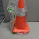 15 inch Traffic Safety Cones with Reflective Collars,[4 Pack]Orange Construction Cones| Parking Cones| Soccer Training Cones |Road Cones for Parking lot, Driveway, Sport and Driving Training.