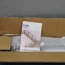 CKE L-Drilled Corner Post 36" (Post 35"x2"x2"), Adjustable Top Cable Railing Corner Post, 90 Degree Drilled Corner Post with Cable Grommets,Stainless Steel Black Finish Corner Deck Post, CP01