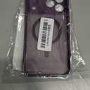 Magnetic Shockproof for iPhone 17 Pro Max Case,Upgraded[Camera Protection][Compatible with Magsafe][Non-Slip][Mil-Grade Protection]Translucent Matte Phone Case for iPhone 17 Pro Max,Deep Purple