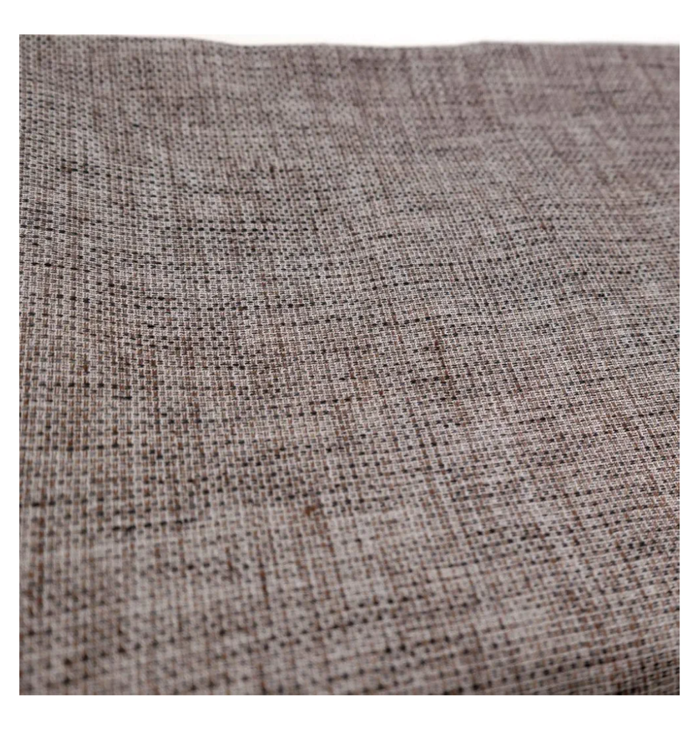 Brown Linen Cotton Tweed Fabric | Durable Quality Material for Sewing, Crafting, and Home Decor 2 Pillowcases 17×17"