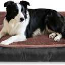 Dog Beds for Medium Dogs, Medium Dog Bed, Warming Soft Durable Pet Bed with Anti-Slip Bottom (Large (31"x24"x7"), Black)