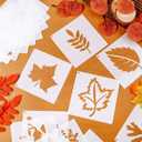 Tinlade 20 Pcs Fall Leaf Stencils Reusable Plastic Templates Leaf, Leaves