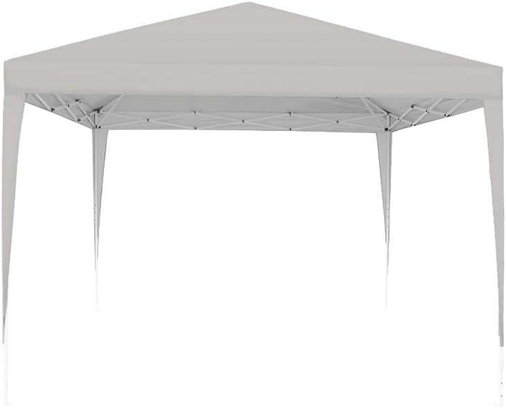 Garden Winds Custom Fit Replacement Canopy Top Cover Compatible with The Best Choice SKY2610, SKY3735, SKY4944 10' x 10' with Leg Covers Pop Up - Upgraded Performance RIPLOCK 350 Fabric - Slate Gray