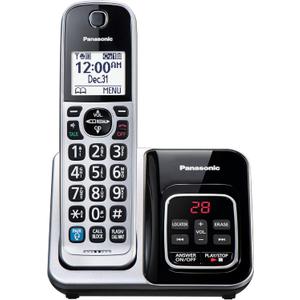 Panasonic Expandable Cordless Phone System, Bluetooth Pairing for Wireless Headphones, Smart Call Block, Bilingual Talking Caller ID, 1 Handset - KX-TGD890S (Silver)