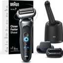 Braun Electric Shaver for Men, Series 7 7185cc, Waterproof, Wet & Dry Shave, Shaving Kit with SmartCare Center and Beard Trimmer, 3 Shave Modes, 60 Minute Battery Runtime, 10 Piece Set (Grey)