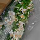 24 Inch White Artificial Forsythia Silk Front Door Wreath | Elegant white silk flower summer wreath, decor for wall, farmhouse indoor & outdoor home decoration