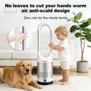 BLAFANE 22" Bladeless Tower Fan, 10 Speeds Oscillating Fan with Remote